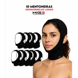 Mentoneira Unissex KIT com 10 TAMANHO ( M )