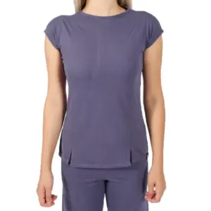 Camiseta Invel® Feminina Pijama Summer (Gola Redonda e Manga Japonesa) - Roxo, M