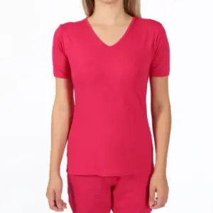 Camiseta Invel® Feminina Pijama Básico. - Rosa, XGG