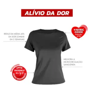 Camiseta de Infravermelho Invel® Bel - Manga Curta - Branco, XGG
