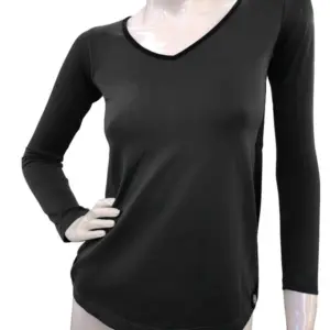 Camiseta Invel® Decote V Longa Feminina