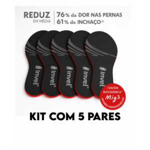 Kit 5 Palmilhas de Infravermelho  - Premium 33-44 - Unissex