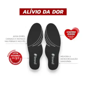 Palmilhas de Infravermelho Invel® - Premium 33-44 - Unissex - Preto, 33-44