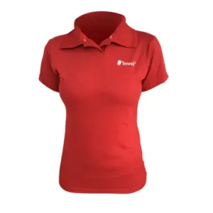 Camiseta Invel® Polo Curta - Feminina - Azul, G