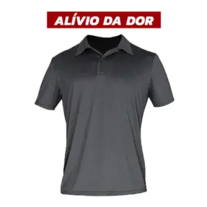 Camiseta Invel® Polo Masculina - Preto, GG