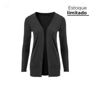 Cardigan de Infravermelho Invel - Office - Cinza Escuro, G