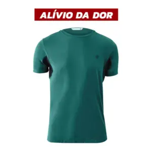 Camiseta de Infravermeho Invel - Sport Masculina - Manga Curta. - Verde Arsenic, G1