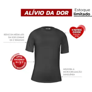 Camiseta de Infravermelho Invel® Tradicional - Masculina - Preto, G2